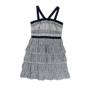 Phoebe Couture Gingham Strap Ruffle Dress